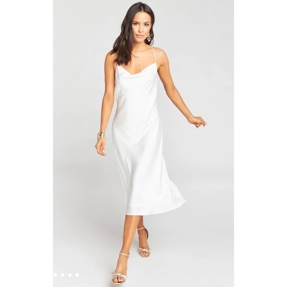 Show Me Your MuMu Dresses & Skirts - NWOT SMYM Verona Cowl Midi Dress Ivory Lux